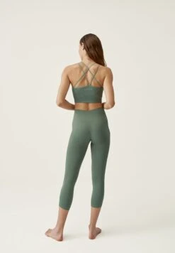 Born Living Yoga MINALI - Tights - Verde Oliva Jaspeado -Born Living Yoga Verkäufe 3c18d785265e4f50a2087835e752803f