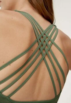 Born Living Yoga APAMALA - Sport-BH Mit Mittlerer Stützkraft - Verde Oscuro -Born Living Yoga Verkäufe 581d64174a8041c384464e8a0ef3e4b2