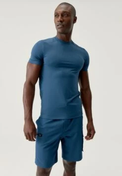 Born Living Yoga VOLTA - T-Shirt Basic - Sea Blue