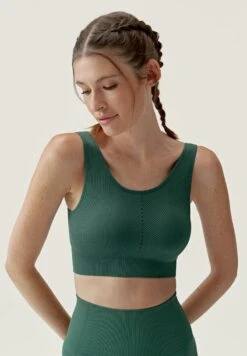 Born Living Yoga NAISHA - Sport-BH Mit Mittlerer Stützkraft - Verde Oscuro -Born Living Yoga Verkäufe 8208a286233f40a0a24d642e2282eb44 1