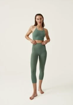 Born Living Yoga MINALI - Tights - Verde Oliva Jaspeado -Born Living Yoga Verkäufe a88805858c4c44a4873cb28f0205f529