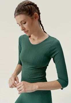 Born Living Yoga KRISHA - Langarmshirt - Verde Oscuro -Born Living Yoga Verkäufe d344315ea500405386875d136f0aad6c