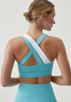 Born Living Yoga TOP CLEO - Sport-BH Mit Mittlerer Stützkraft - Provence -Born Living Yoga Verkäufe f076dff069bf4f94822c056925cea7ec