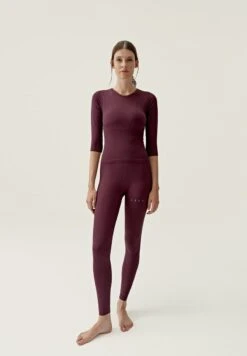 Born Living Yoga KRISHA - Langarmshirt - Burdeos